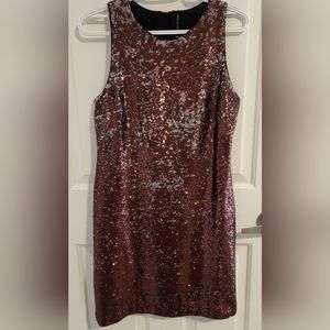 W118 Walter Baker Aleesa sequin Dress, size small, color broze